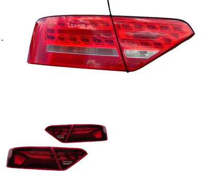 Zdjęcie produktu dla Tylne światło, dynamiczny sygnał LED, kompatybilne z Audi A5 2007–2016, 2007–2012, do oryginalnych żarówek halogenowych