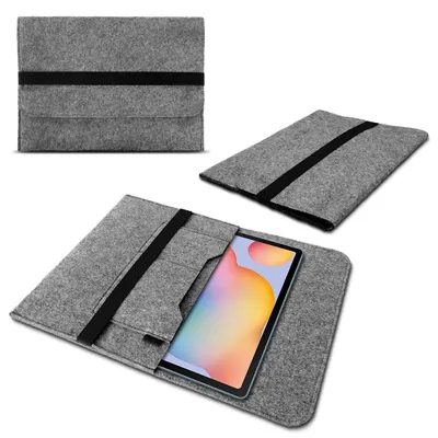 Produktbild von Schutzhülle für Samsung Galaxy Tab S6 Lite Sleeve Tasche Hülle Filz Tablet CaseFarbe Filz Sleeve:Grau