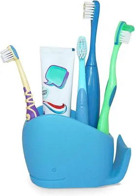Produktbild von Famanu Halter für Zahnbürsten und Zahnpasta - Blau