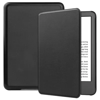 Zdjęcie produktu dla Pokrowiec na czytnik Amazon Kindle eReader 11. generacji 2022 6 cali z funkcją podstawki i funkcją automatycznego usypiania/budzenia, czarny