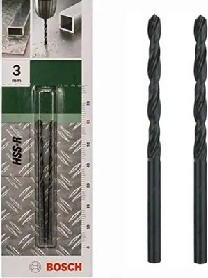 Produktbild von Bosch Metallbohrer HSS-R rollgewalzt (2 Stück, Ø 3 mm)