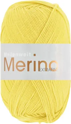 Produktbild von Lana Grossa - Meilenweit 100g Merino Extrafine uni 2457 zitrusgelb