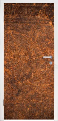 Produktbild von MuchoWow® Türtapete Selbstklebende Türfolie Leder - Textur - Braun - Orange 90x235 cm Türposter Türaufkleber Klebefolie Türklebefolie - XXL-Plakaten - Foster für Türen - Aufkleber