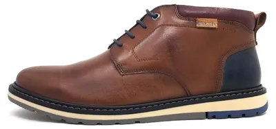 Image de Chaussures pour hommes Pikolinos, bottines à lacets, couleur marron, style décontracté