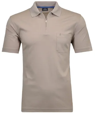Produktbild von Basic Polo zip soft knit 852 SAND Größe XL