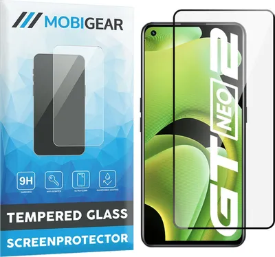 Produktbild von Mobigear Premium  Realme GT Neo2 Panzerglas Gehärtetes Glas Displayschutz - Hüllenfreundlich - Schwarz