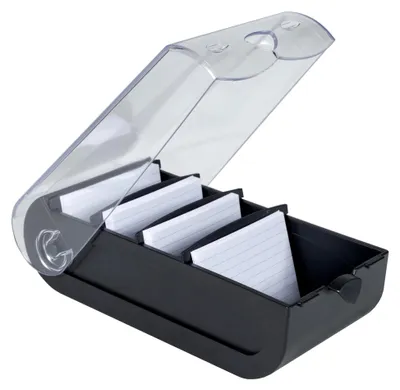 Produktbild von Lernkartei Bunnybox Schwarz DIN A8 quer mit 100 Karteikarten