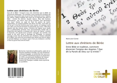 Produktbild von Lettre aux chrétiens de Bérée