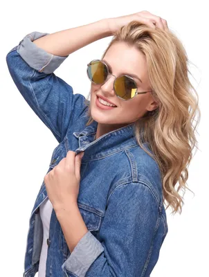 Zdjęcie produktu dla okulary retro z lat 80. srebrno-zielone - rozmiar uniwersalny