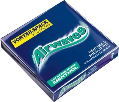 Produktbild von Airwaves Menthol & Eucalyptus 3x10er