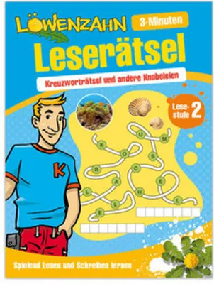 Produktbild von Löwenzahn-3-Minuten Leserätsel: Kreuzworträtsel und andere Knobeleien