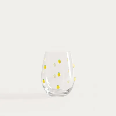 Produktbild von HOMLA ORNARE Glas mit Zitronenelementen 0,5 l