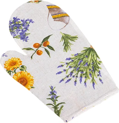 Obrázek produktu pro Kuchyňská chňapka - 28x18 cm - Fialová,Žlutá