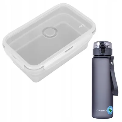 Produktbild von Nils Lunchbox und Trinkflasche Set Grau
