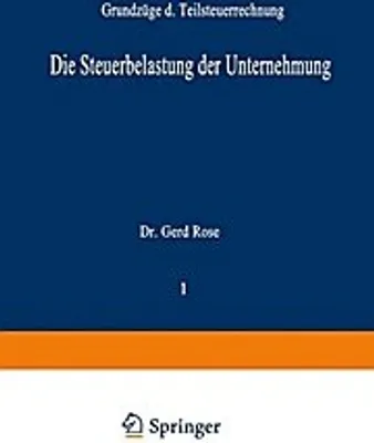 Obrázok produktu pre Die Steuerbelastung der Unternehmung