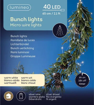 Produktbild von Kaemingk Micro LED Bündel Lichterkette mit 40 Lichter warmweiß 65 cm