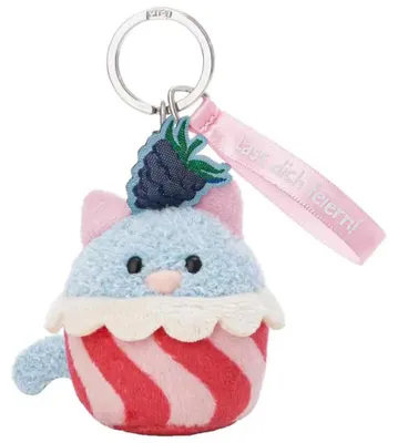 Obrázek produktu pro NICI přívěsek na klíče Kočka Cupcake Oslav se! modrý 7 cm záhlaví karty