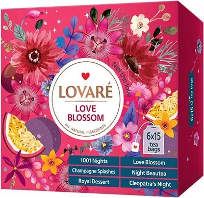 Immagine prodotto di LOVARÉ Love Blossom 156 g (90 bustine, collezione di tè)