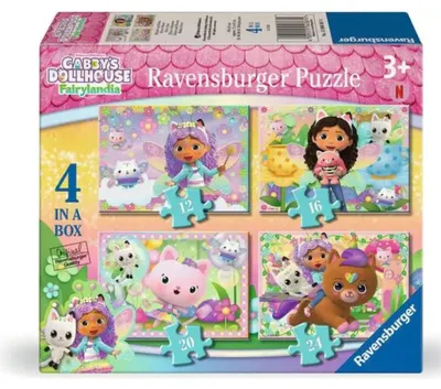 Productafbeelding van RAVENSBURGER Puzzel: Gabin's Betoverd Huis, 4-in-1 (12, 16, 20, 24 stukjes)
