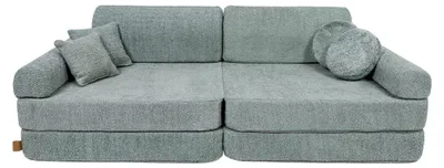 Obrázok produktu pre Modulárna detská pohovka Premium z bouclé, 10 dielov, BOUCLE, modulárna, penová výplň, certifikát OEKO-TEX, na hranie