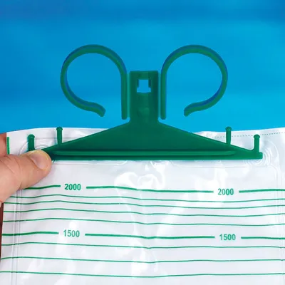 Produktbild von Urinbeutelhalter aus Kunststoff, blau | Stück (1 Stück)