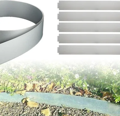 Obrázok produktu pre NAIZY 5 x kovový pozinkovaný okraj záhonu okraj záhonu, výška 15 cm, dĺžka 100 cm (5 m)