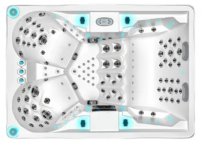Productafbeelding van Whirlwanne Sprudelbad Whirlpool Außenwhirlpool Hydromassagewanne 210x150 cm