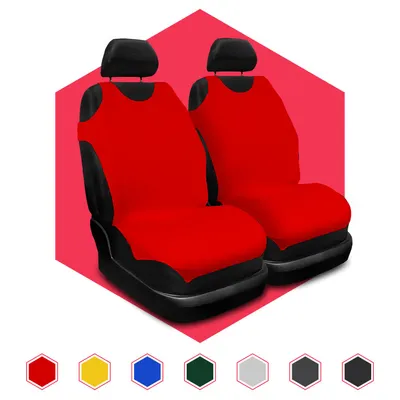 Immagine prodotto di Coprisedili per auto Coprisedili universali Coprisedili per auto Coprisedili anteriori 1+1 rosso
