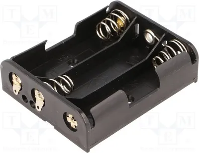Produktbild von 1x Behälter Größe: AA,R6 Ausg: Lötplättchen Anz.Bat: 3 BH-331D Batterien - Behält