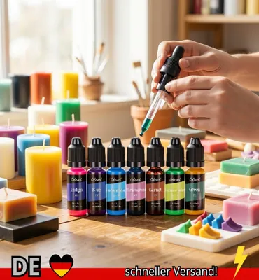 Produktbild von Kerzen Farbstoffe Kit Flüssiger Farbstoff Pigment Set DIY Herstellung