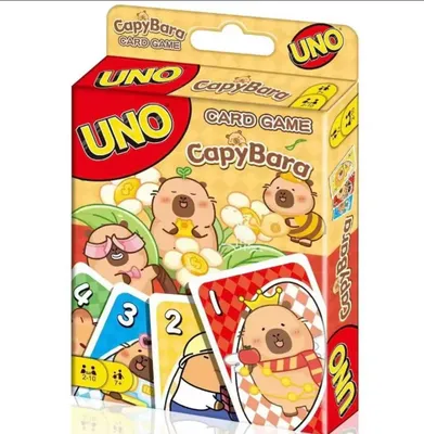 Produktbild von Uno CapyBara - Classic color & number card game, board game NEW &