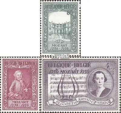 Produktbild von Briefmarken Belgien 1956 Mi 1036-1038 (kompl.Ausg.) postfrisch Mozart