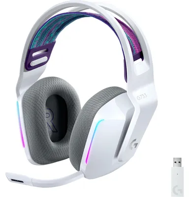 Obrázok produktu pre Logitech G 981-000883, Bezdrôtový, Hranie, 20 - 20000 Hz, 278 g, Slúchadlá s mikrofónom, Biela