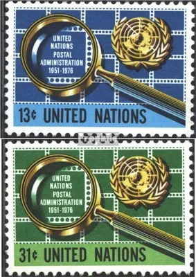 Produktbild von Briefmarken UNO - New York 1976 Mi 299-300 (kompl.Ausg.) postfrisch Postverwaltung