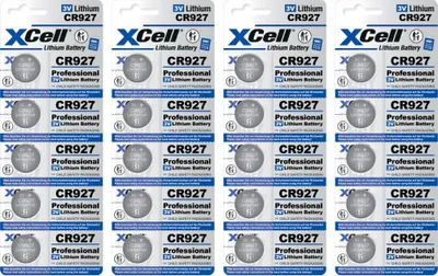 Immagine prodotto di 20x XCell CR927, cella a bottone al litio 3V 30mAh (4x blister da 5)