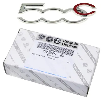Produktbild von Original Fiat Emblem Schriftzug Logo Seitlich Links 500 500 C Abarth 735496473