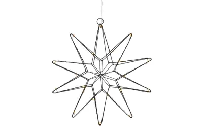 Produktbild von Markslöjd LED Hängestern Gleam Eisen Ø 30 cm schwarz