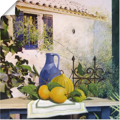Produktbild von ARTland Poster Stillleben mit Kürbis I Größe: 50x50 cm