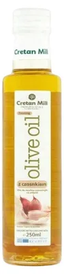 Zdjęcie produktu dla Oliwa Z Oliwek Smakowa Aromatyzowana Cretan Mill Extra Virgin Czosnkowa Pdo Sitia Cold Press 250Ml