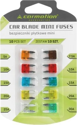 Zdjęcie produktu dla Bezpieczniki płytkowe MINI, 10 szt.