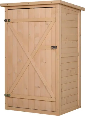 Zdjęcie produktu dla Szopa ogrodowa Szopa na narzędzia Szopa na narzędzia z półkami Szopa na narzędzia Szopa do przechowywania jodły ogrodowej Naturalne drewno 75 x 56 x 115 cm