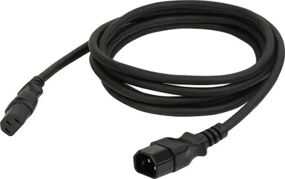 Image de DAP IEC C13 femelle vers IEC C14 mâle 3x 1,5 mm² 6 m