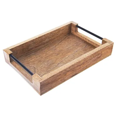 Produktbild von ORION Serviertablett Mango 305 x 205 cm Holz/Metall 153879