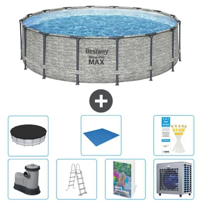 Produktbild von Bestway Steel Pro MAX Rund - 488x122 cm - 8-teilig  S626