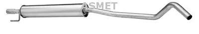 Produktbild von ASMET 05.145 Mittelschalldämpfer Schalldämpfer für OPEL Corsa C Schrägheck (X01)