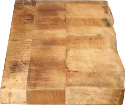 Image de vidaXL Plateau de table 160x30x3,8 cm bord d'arbre bois massif manguier rugueux