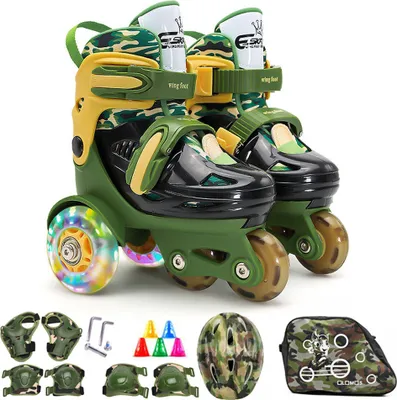 Zdjęcie produktu dla Zestaw wrotek dla początkujących dzieci Flash Skating Shoes Kids (L)