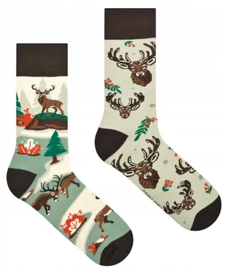 Produktbild von Spox Sox Hirsch Socken Naturmotiv Waldtiermotiv
