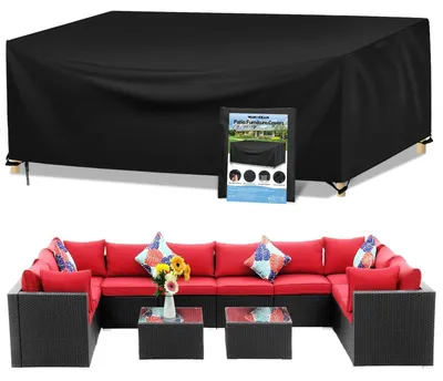 Productafbeelding van Tuinmeubelset hoezen, waterdicht 420D Oxford, rechthoekig, anti-UV