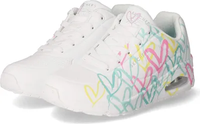 Produktbild von Skechers Damen Low Sneaker/ Schnürschuhe CHANGED LOVE Weiß Synthetik  Größe: 38